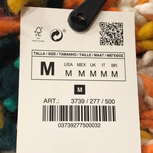 Zara knit chunky winter Pom Pom beanie hat - Picture 9 of 9